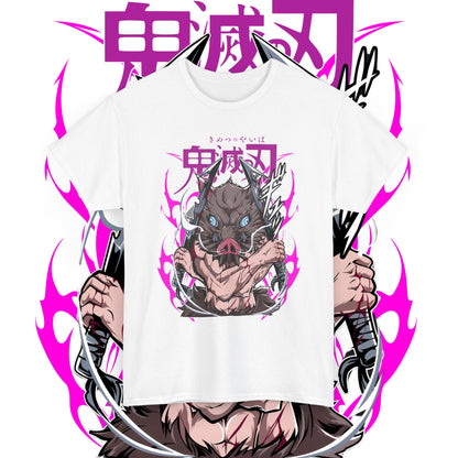 Inosuke Hashibira Demon Slayer Boar T-Shirt | 100% Cotton Anime Tee