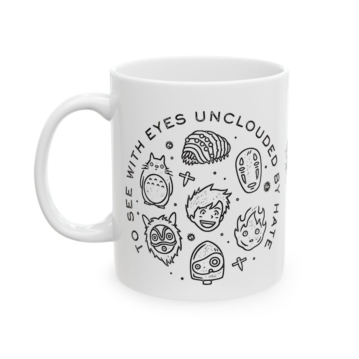 Universe Ghibli Mug – Studio Ghibli Characters Ceramic Cup – 11oz & 15oz Anime Coffee Mug Gift