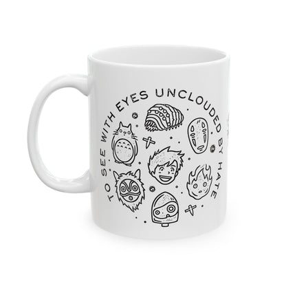 Universe Ghibli Mug – Studio Ghibli Characters Ceramic Cup – 11oz & 15oz Anime Coffee Mug Gift