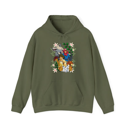 Princess Mononoke Art Cover Hoodie – 100% Cotton Studio Ghibli Anime Hoodie