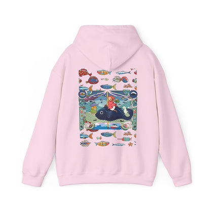 Ponyo Sea Love Back Print Hoodie – 100% Cotton Studio Ghibli Hoodie with Ocean-Inspired Design