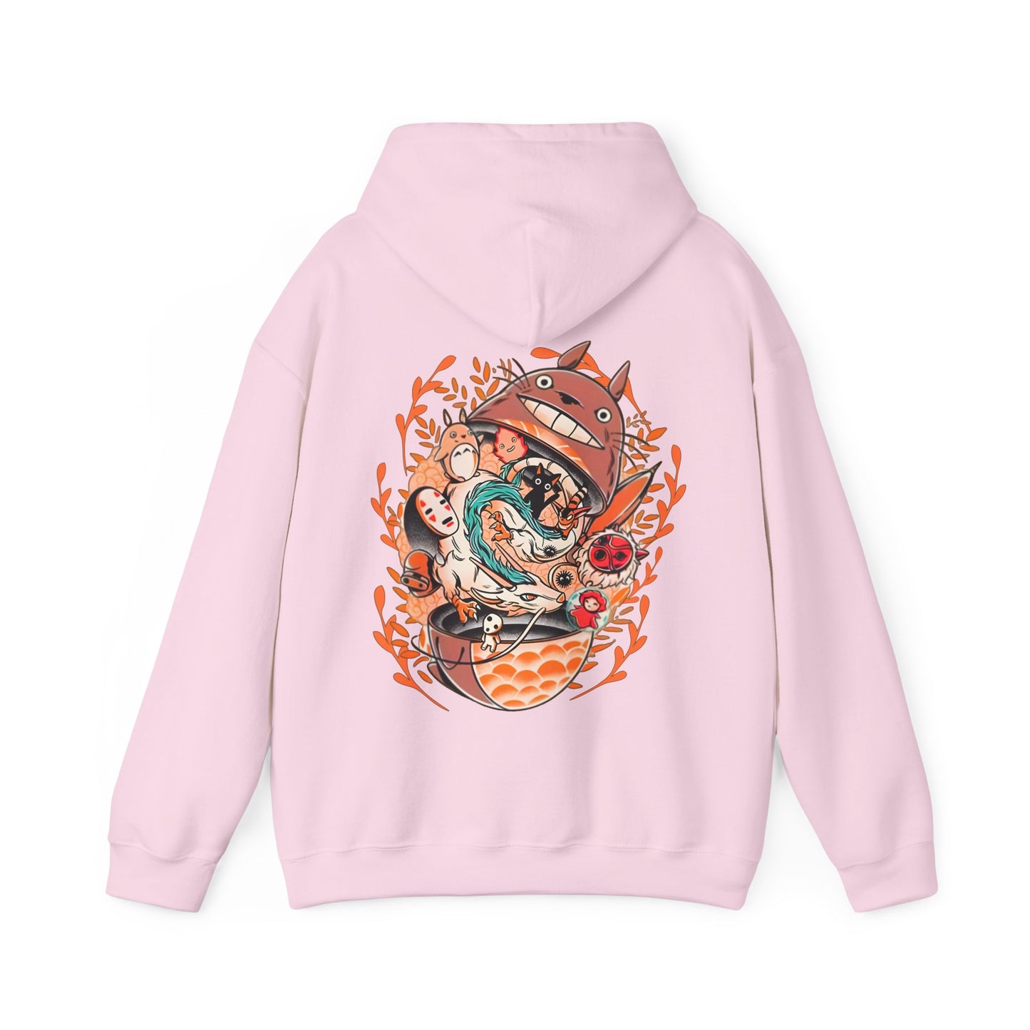 Totoro Matryoshka Back Print Hoodie – 100% Cotton Studio Ghibli Sweatshirt for Anime Fans