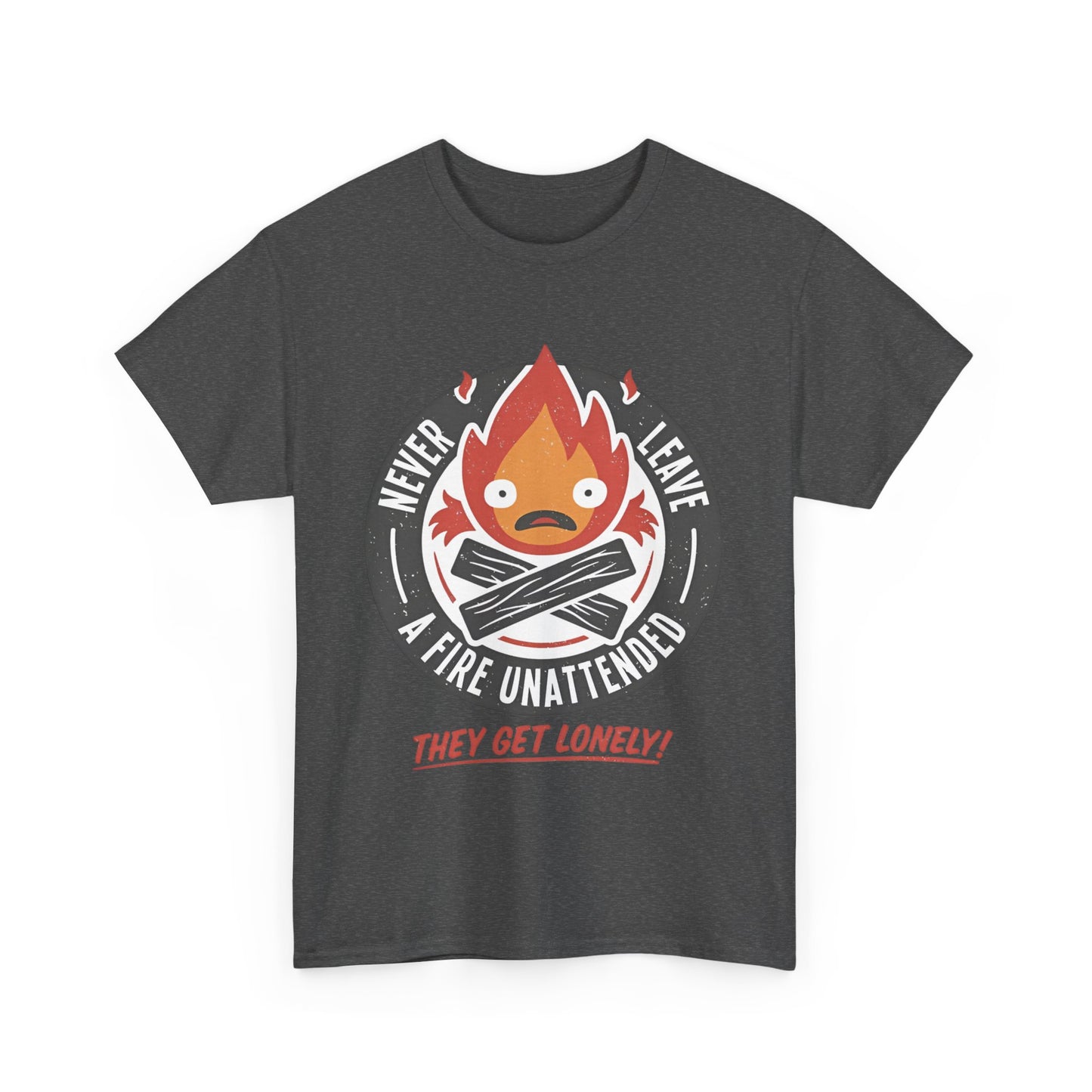 Calcifer Studio Ghibli T-Shirt 100% Cotton Anime Tee