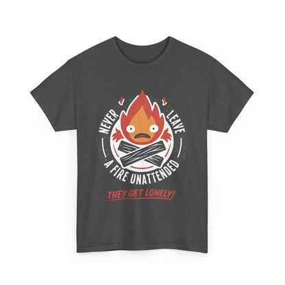 Calcifer Studio Ghibli T-Shirt 100% Cotton Anime Tee