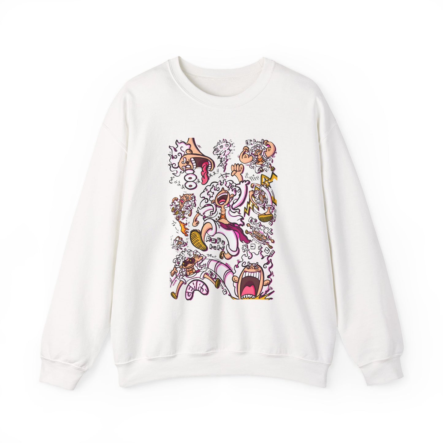 Funny Luffy One Piece Sweatshirt – 100% Cotton Anime Pullover for Straw Hat Fans