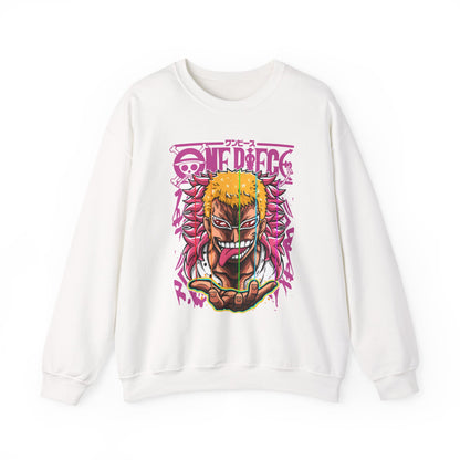 Donquixote Doflamingo Sweatshirt – One Piece 100% Cotton Pullover for Anime Fans