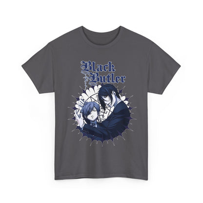 Black Butler T-Shirt – 100% Cotton Anime Tee Featuring Sebastian Michaelis