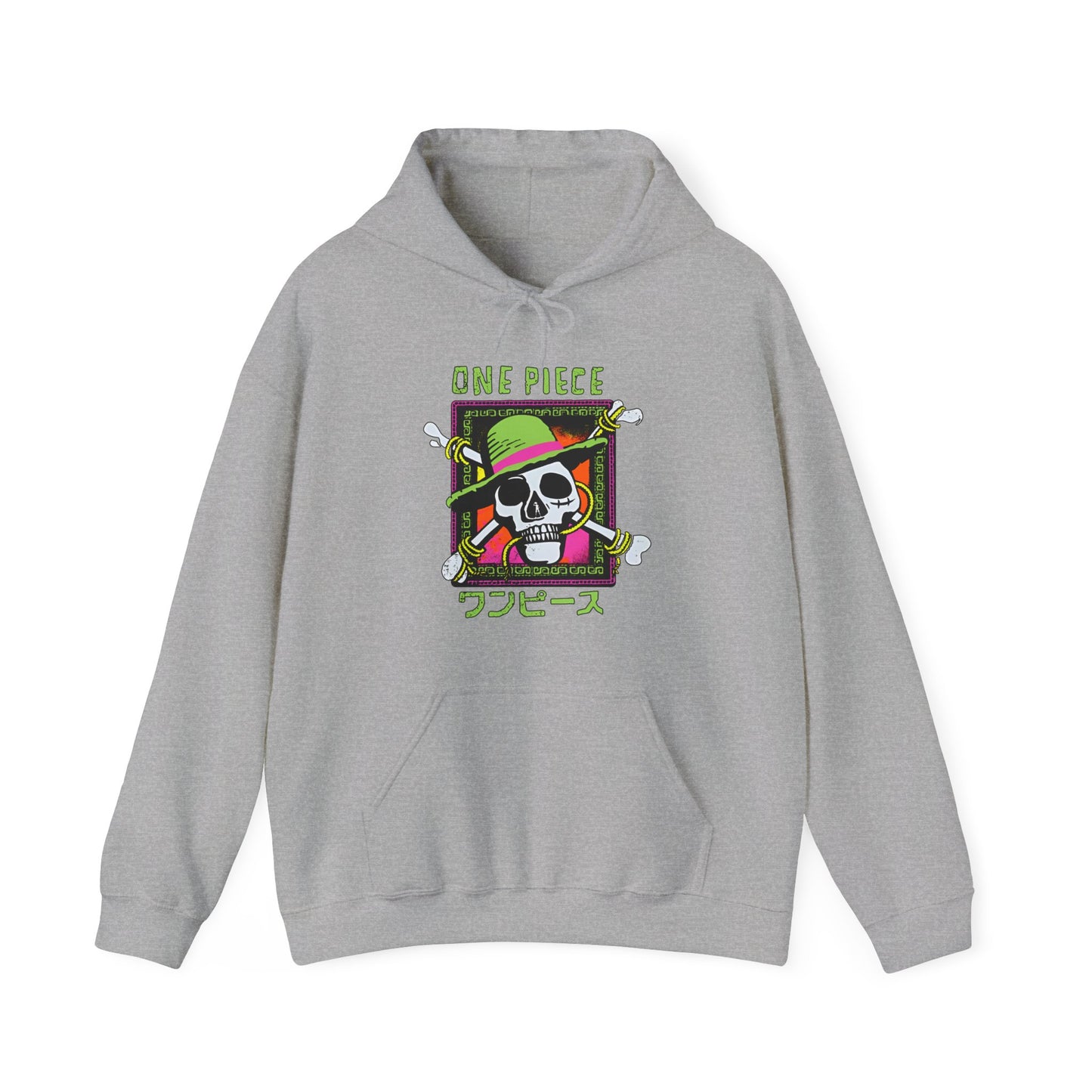 Straw Hat Pirates One Piece Hoodie – 100% Cotton Anime Pullover for True Fans