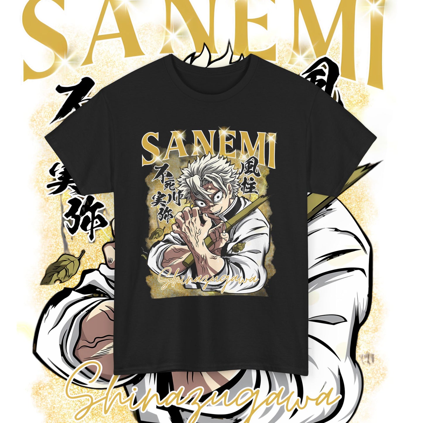 Sanemi Shinazugawa Hashira Cotton T-Shirt | Demon Slayer Anime Tee