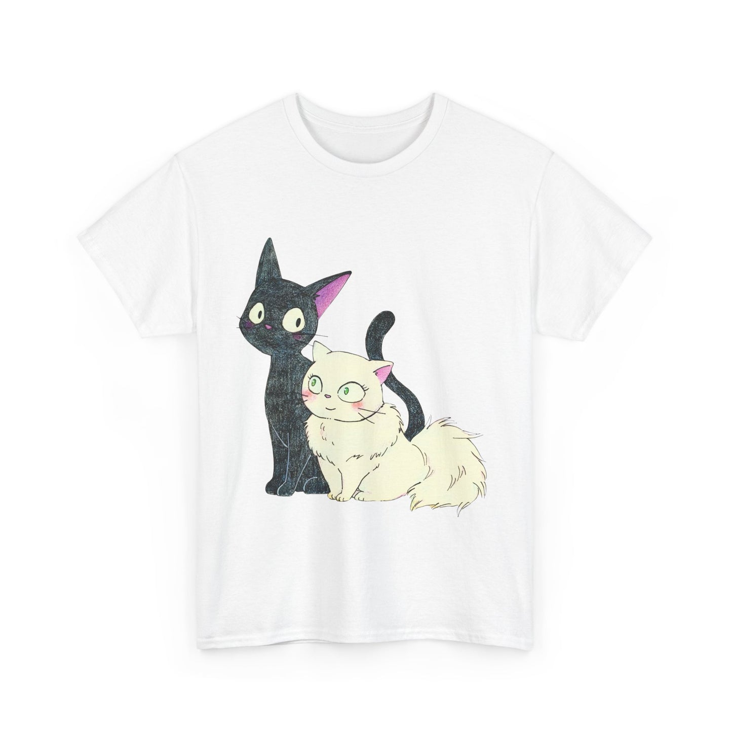 Jiji Cat Lover Shirt – Ghibli Anime Cotton Tee for Cat Fans