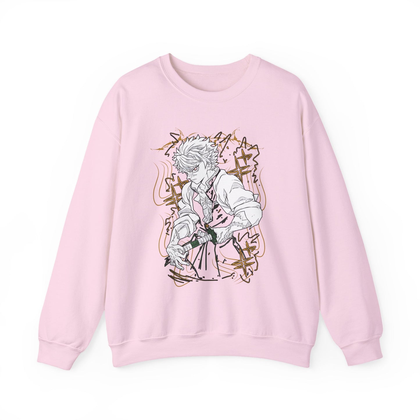 Sanemi Shinazugawa Demon Slayer Sweatshirt – 100% Cotton Anime Pullover for Kimetsu no Yaiba Fans