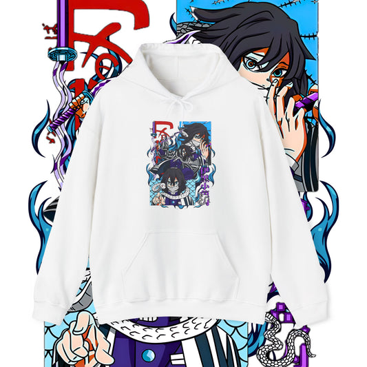 Iguro Obanai Serpent Hashira Hoodie | Demon Slayer Anime | 100% Cotton