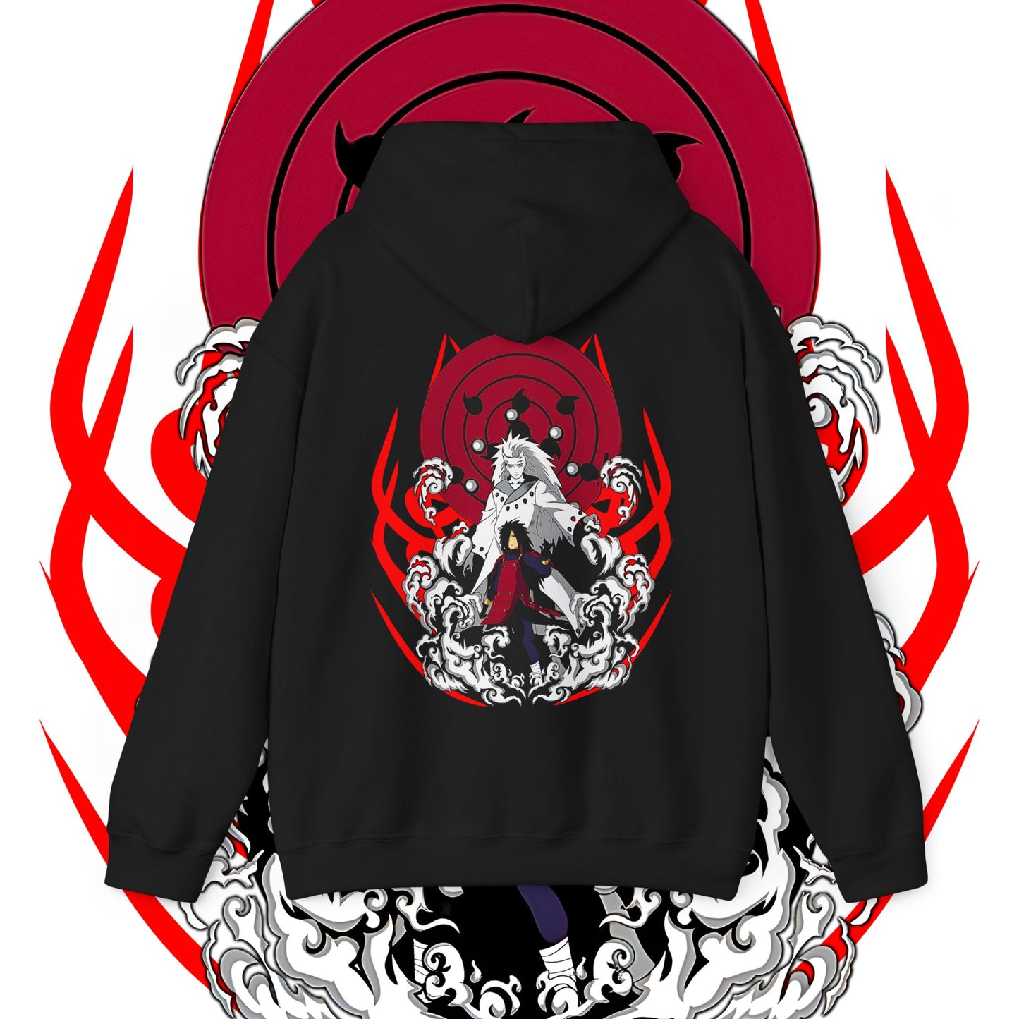 Madara Uchiha Naruto Back Print Hoodie 100% Cotton