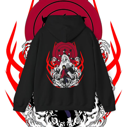 Madara Uchiha Naruto Back Print Hoodie 100% Cotton
