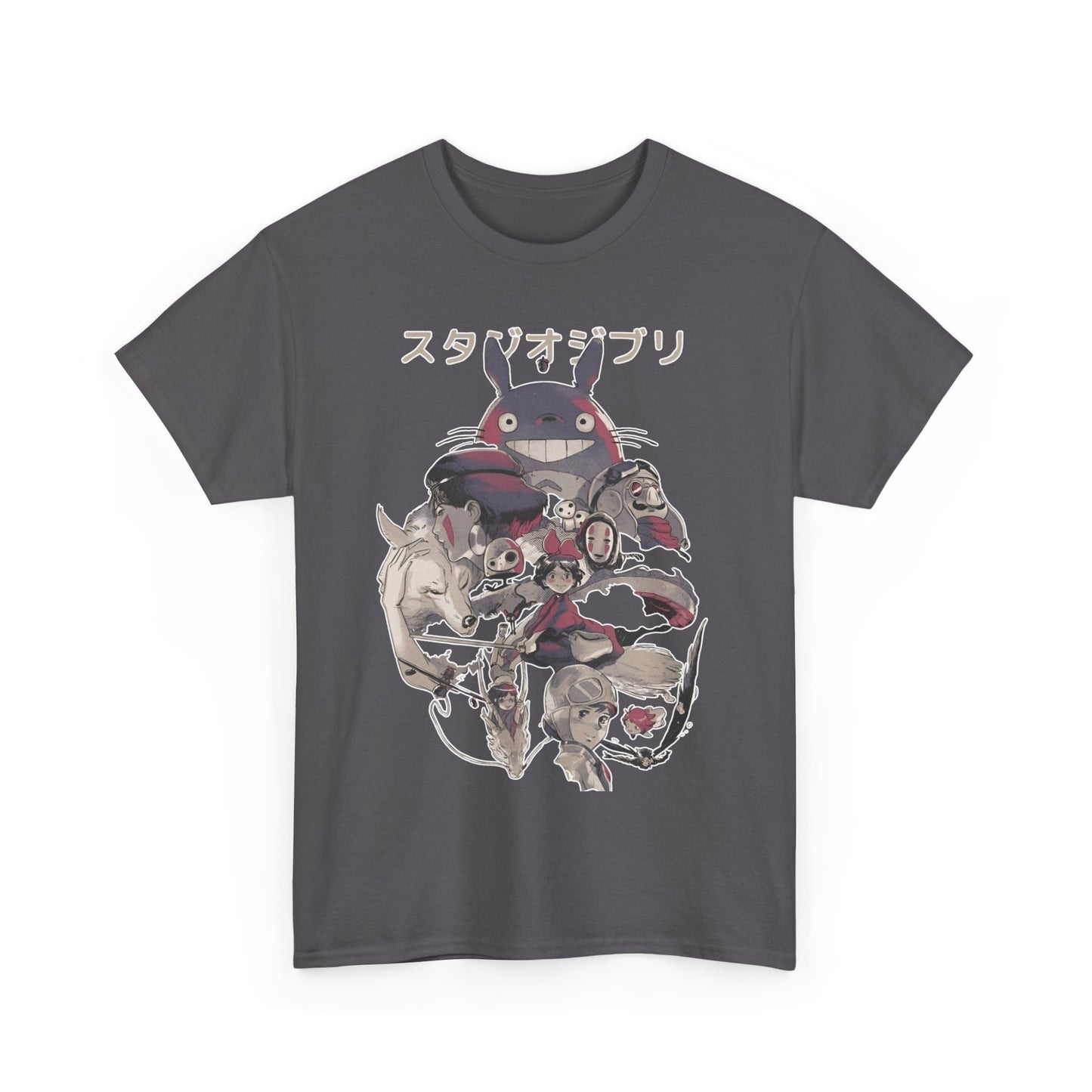 Totoro Ghibli Miyazaki T-Shirt – 100% Cotton Anime Tee for Fans