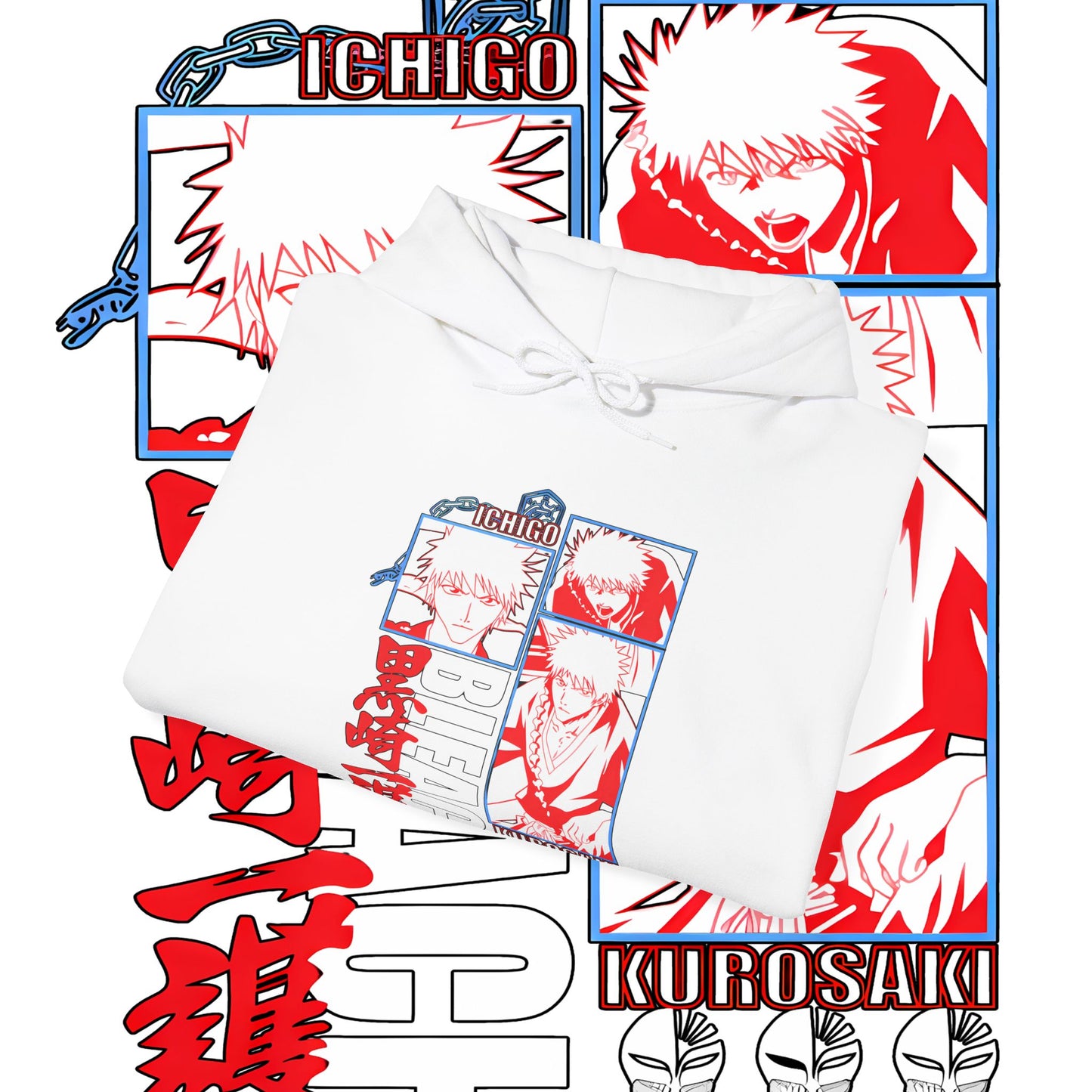 Bleach Ichigo Cotton Hoodie – Anime Streetwear Style
