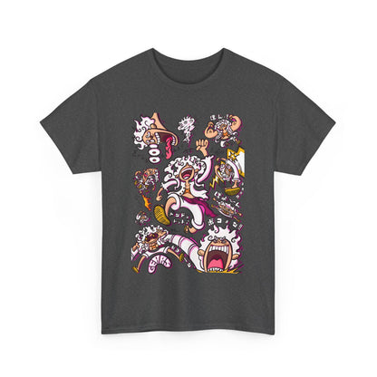 Funny Luffy One Piece T-Shirt – 100% Cotton Anime Tee for Straw Hat Fans