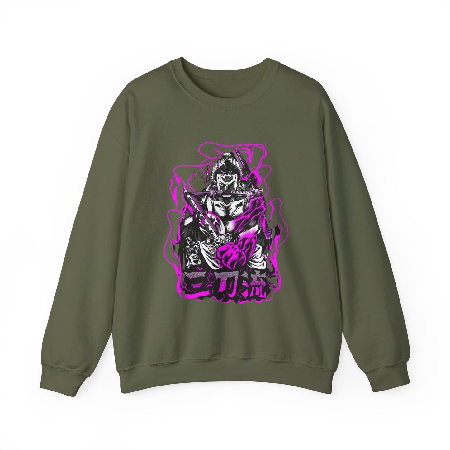 Roronoa Zoro Sweatshirt – 100% Cotton One Piece Anime Pullover for Fans