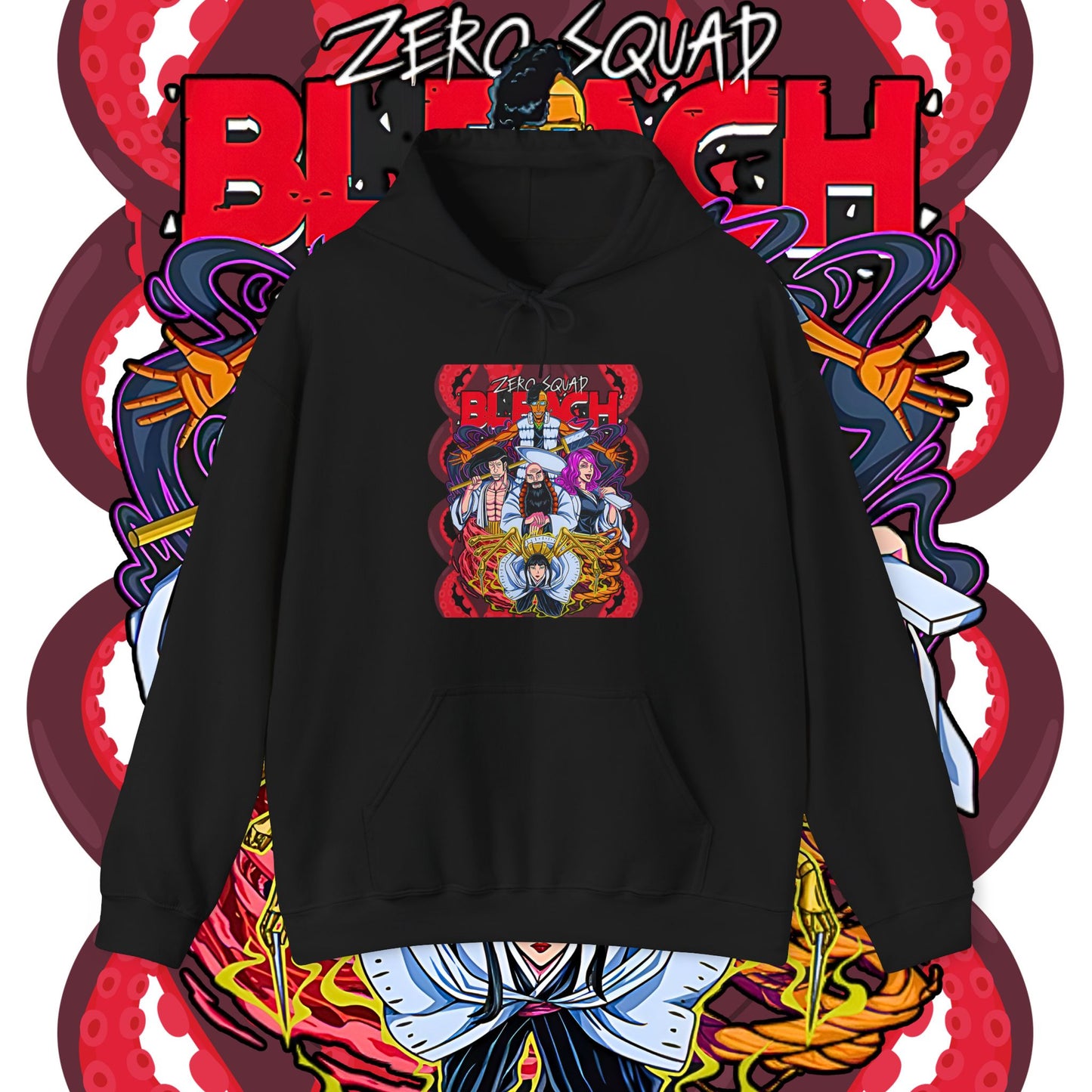 Zero Squad Bleach Cotton Hoodie – Anime Streetwear