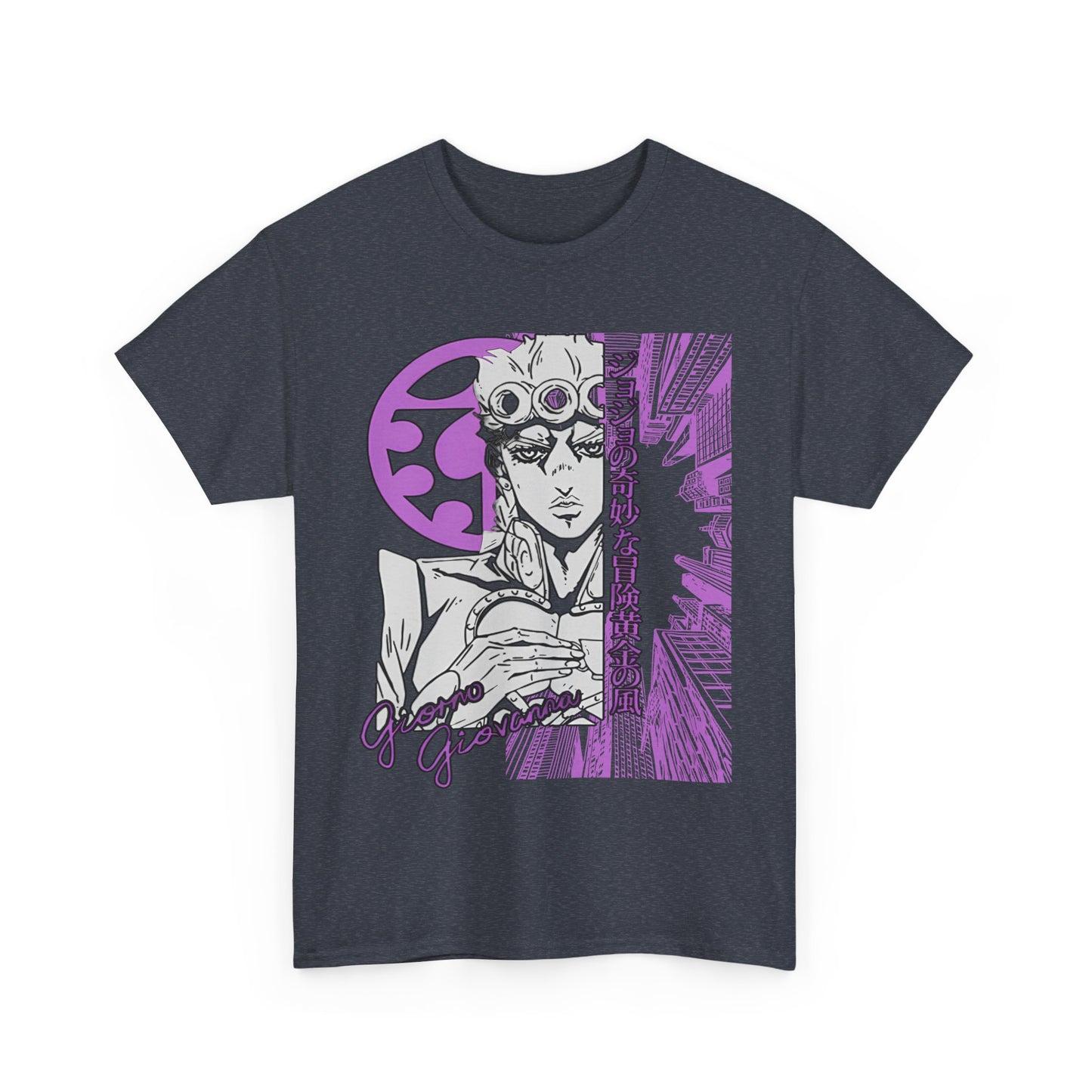 Giorno Giovanna T-Shirt – 100% Cotton JoJo’s Bizarre Adventure Anime Tee for Stand Users