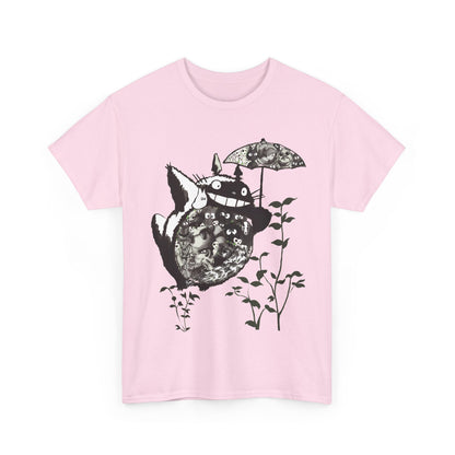 Totoro Black and White T-Shirt 100% Cotton | Studio Ghibli Anime Tee