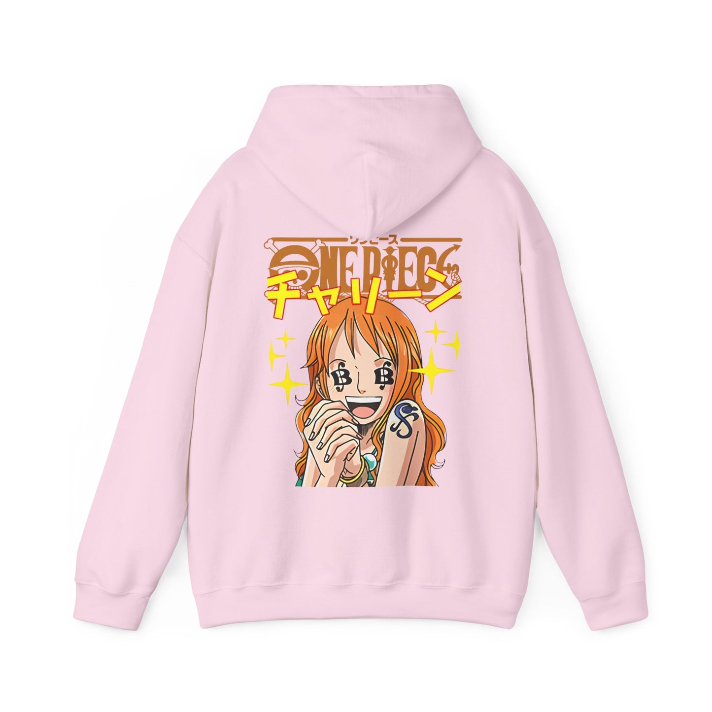 Nami One Piece Back Print Hoodie – 100% Cotton Anime Streetwear for True Fans