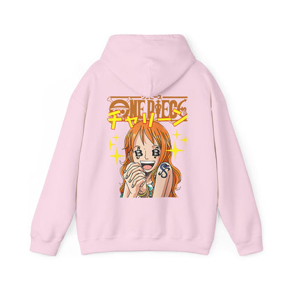 Nami One Piece Back Print Hoodie – 100% Cotton Anime Streetwear for True Fans