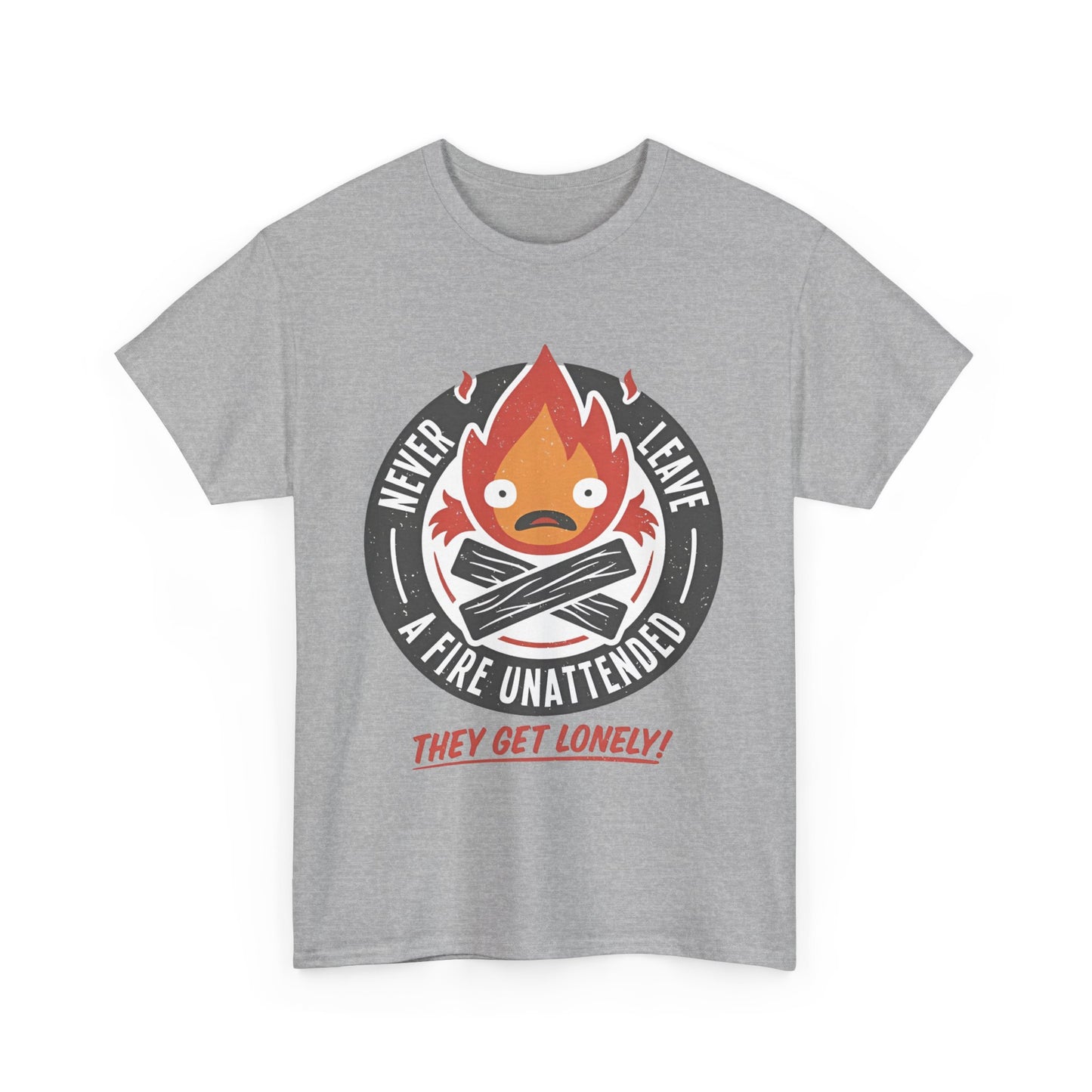 Calcifer Studio Ghibli T-Shirt 100% Cotton Anime Tee