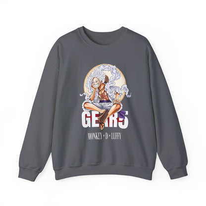 Monkey D. Luffy Gear 5 Sweatshirt – 100% Cotton Anime Pullover | One Piece Gear Fifth Crewneck