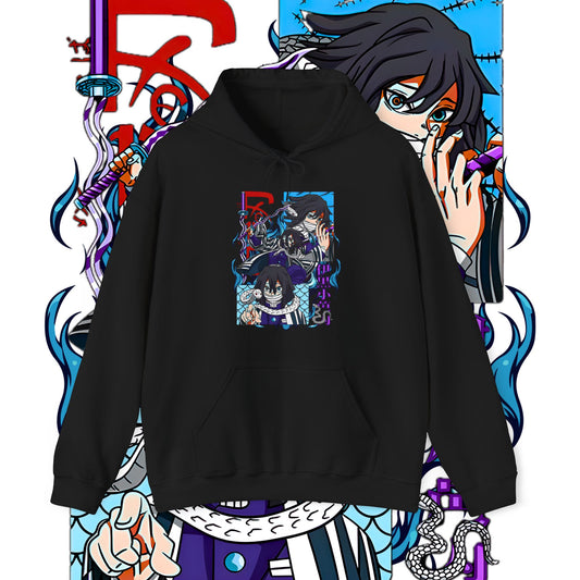 Iguro Obanai Serpent Hashira Hoodie | Demon Slayer Anime | 100% Cotton
