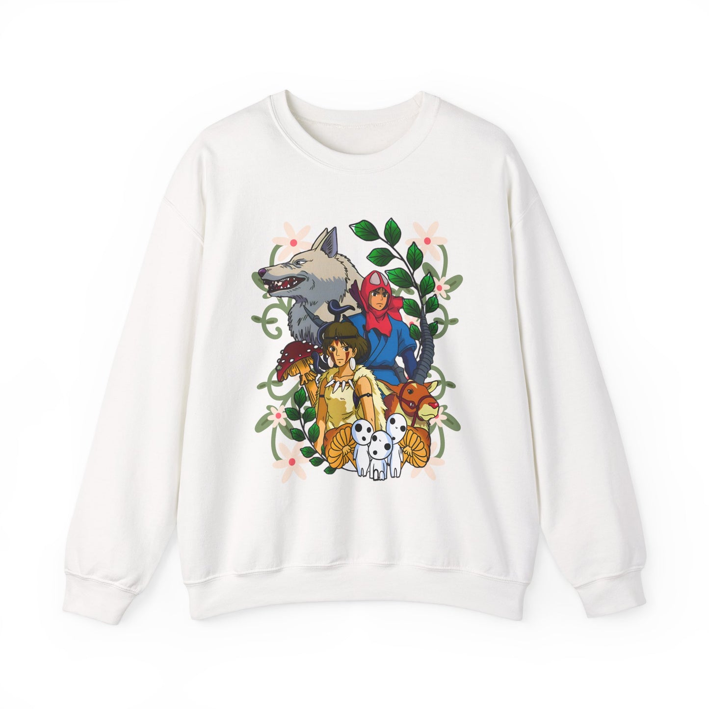 Princess Mononoke Art Cover Sweatshirt – 100% Cotton Studio Ghibli Anime Pullover