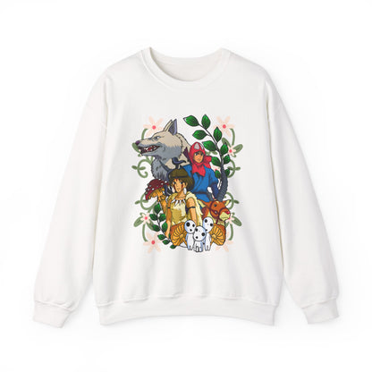 Princess Mononoke Art Cover Sweatshirt – 100% Cotton Studio Ghibli Anime Pullover