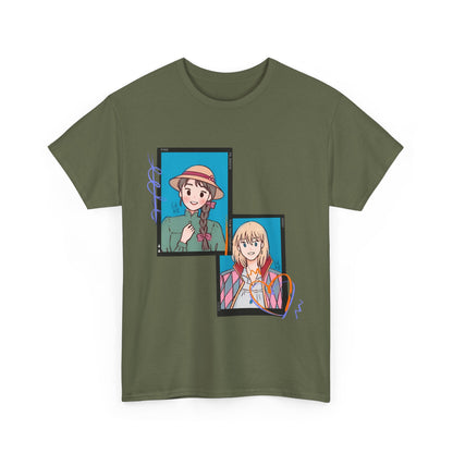 Sophie and Howl T-Shirt – 100% Cotton Studio Ghibli Shirt for Anime Lovers