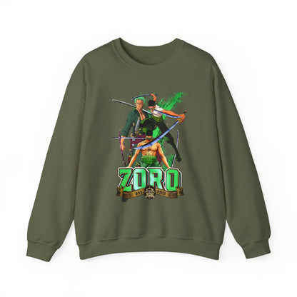Roronoa Zoro Sword Sweatshirt – 100% Cotton One Piece Anime Pullover for True Fans