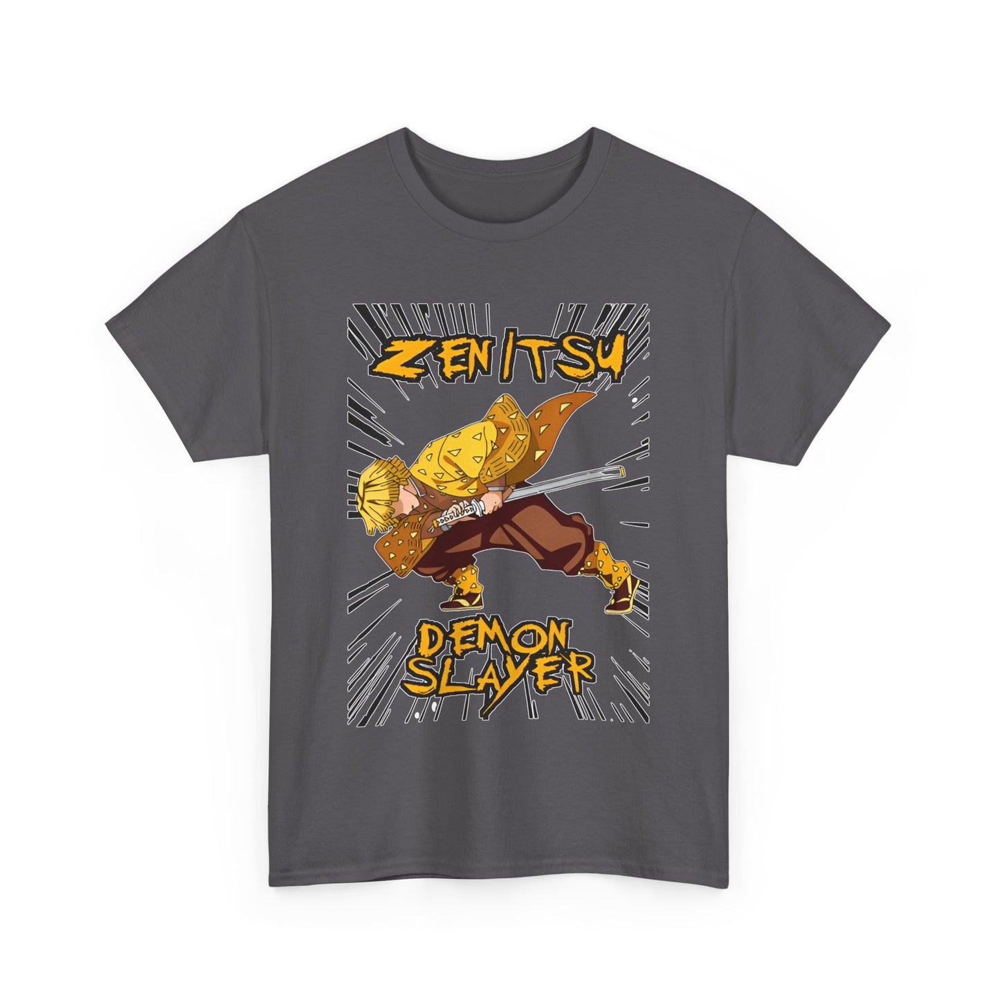 Zenitsu Agatsuma T-Shirt – 100% Cotton Demon Slayer Anime Shirt