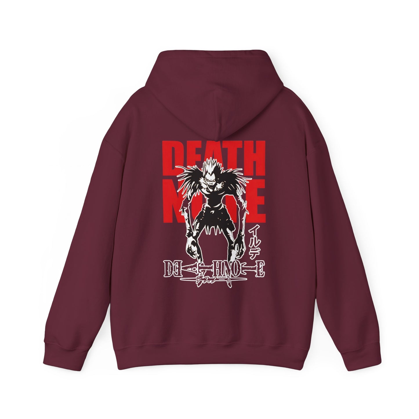 Ryuk Shinigami Death Note Back Print Hoodie – 100% Cotton Anime Sweatshirt for Dark Aesthetic Fans