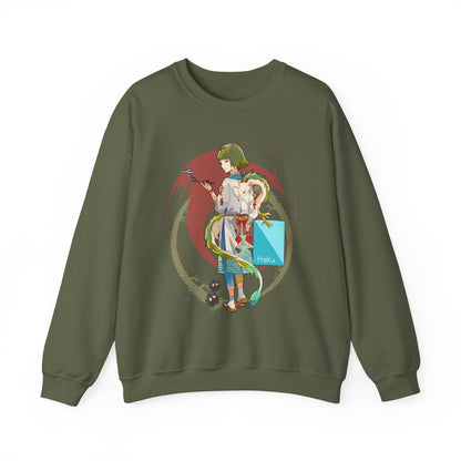 Haku Spirited Away Sweatshirt – 100% Cotton Studio Ghibli Pullover for Anime and Ghibli Fans