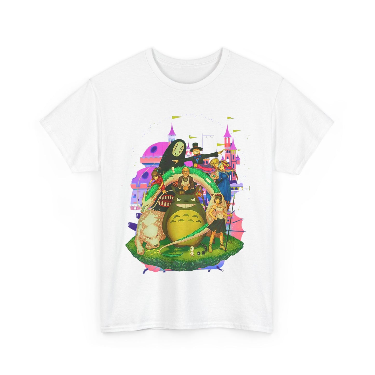 Hayao Miyazaki Characters T-Shirt – 100% Cotton Studio Ghibli Anime Tee
