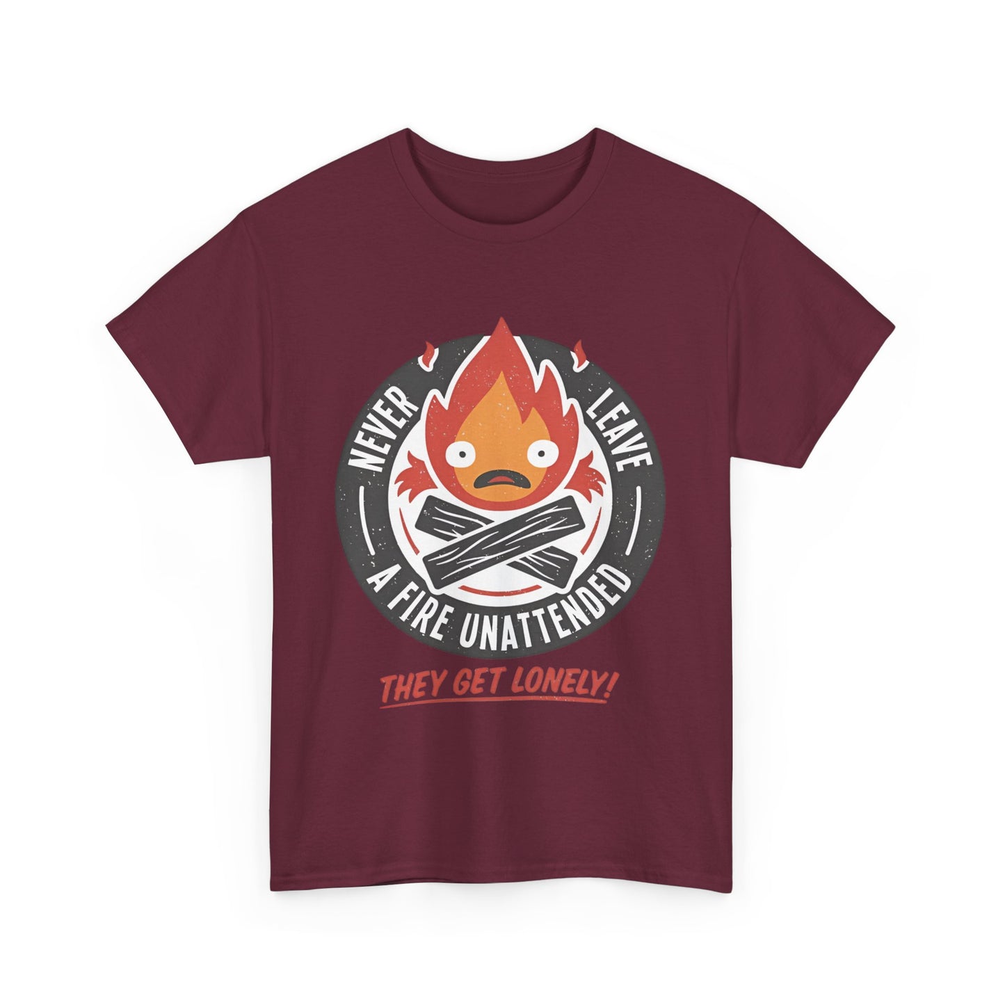 Calcifer Studio Ghibli T-Shirt 100% Cotton Anime Tee