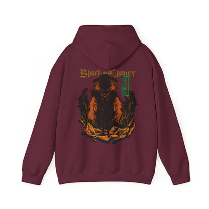 Black Clover Mythology Back Print Hoodie – 100% Cotton Anime Hoodie with Magical Symbols