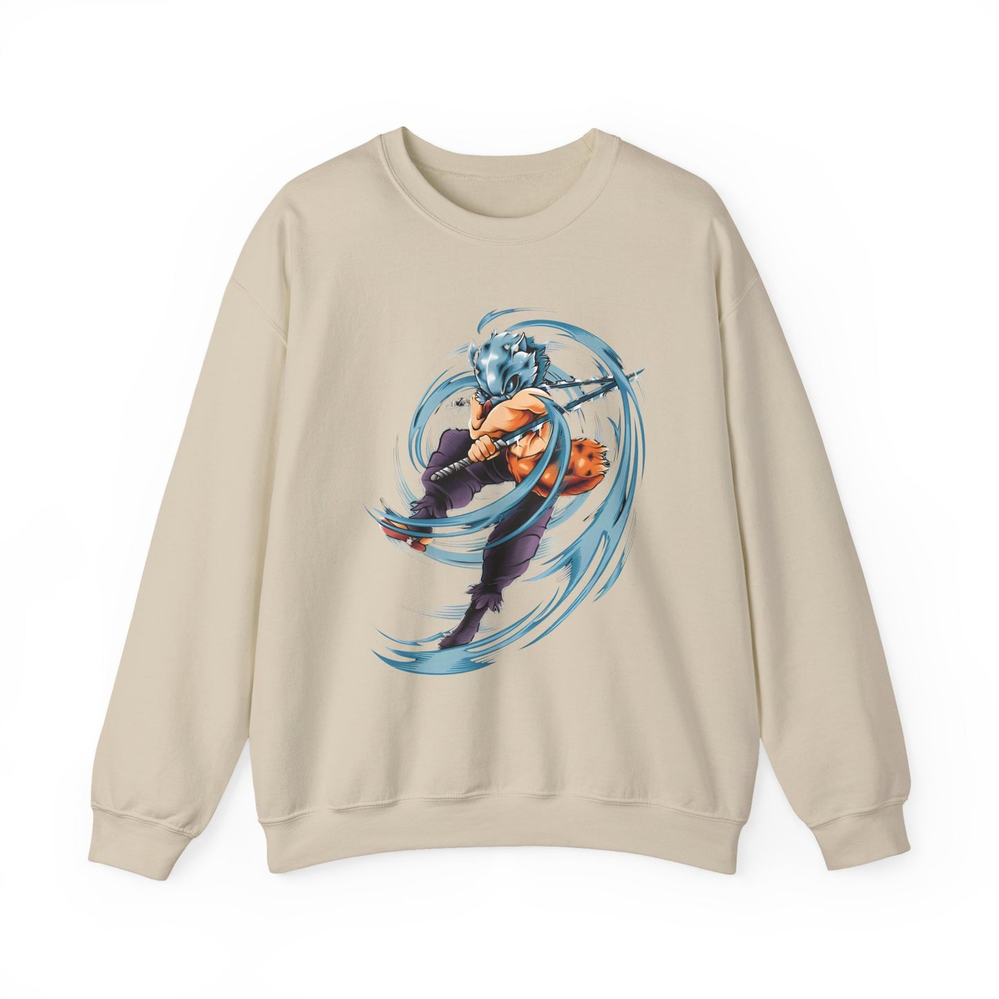 Inosuke Hashibira Demon Slayer Sweatshirt – 100% Cotton Anime Pullover for Fans
