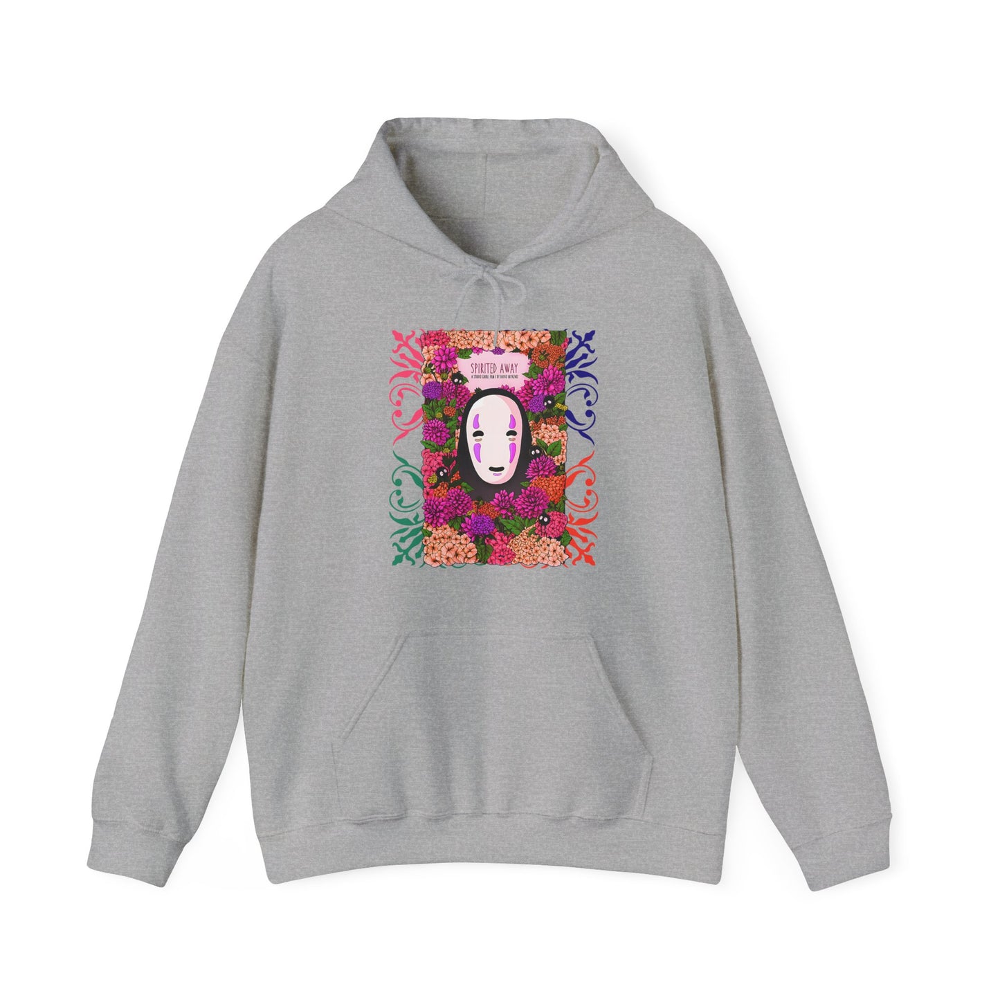 No Face Spirited Away Hoodie – 100% Cotton Gildan 18500 | Studio Ghibli Anime Hoodie
