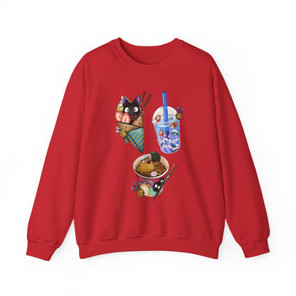 Studio Ghibli Food Sweatshirt – 100% Cotton Cozy Anime Pullover with Iconic Ghibli Dishes