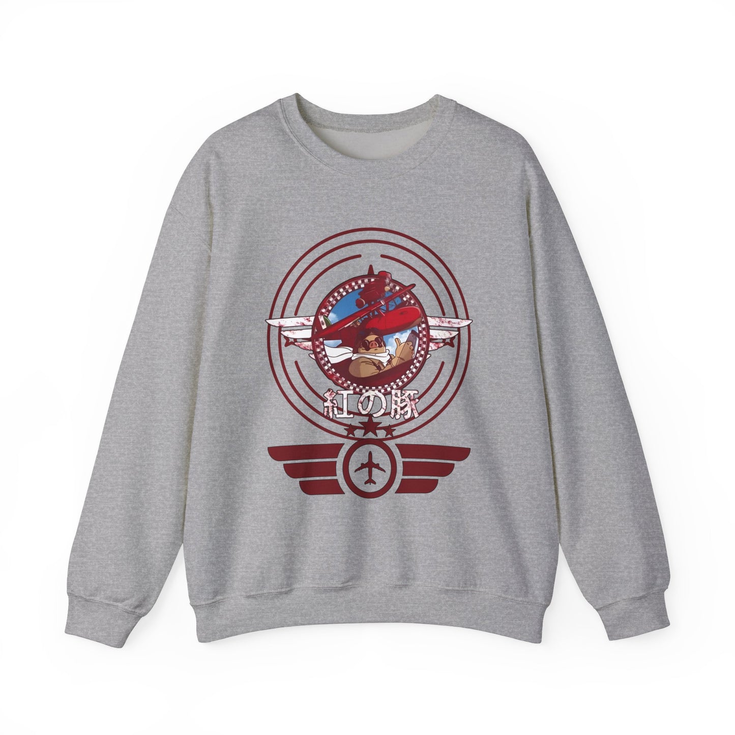 Porco Rosso Aviator Sweatshirt – 100% Cotton Studio Ghibli Pilot Anime Pullover
