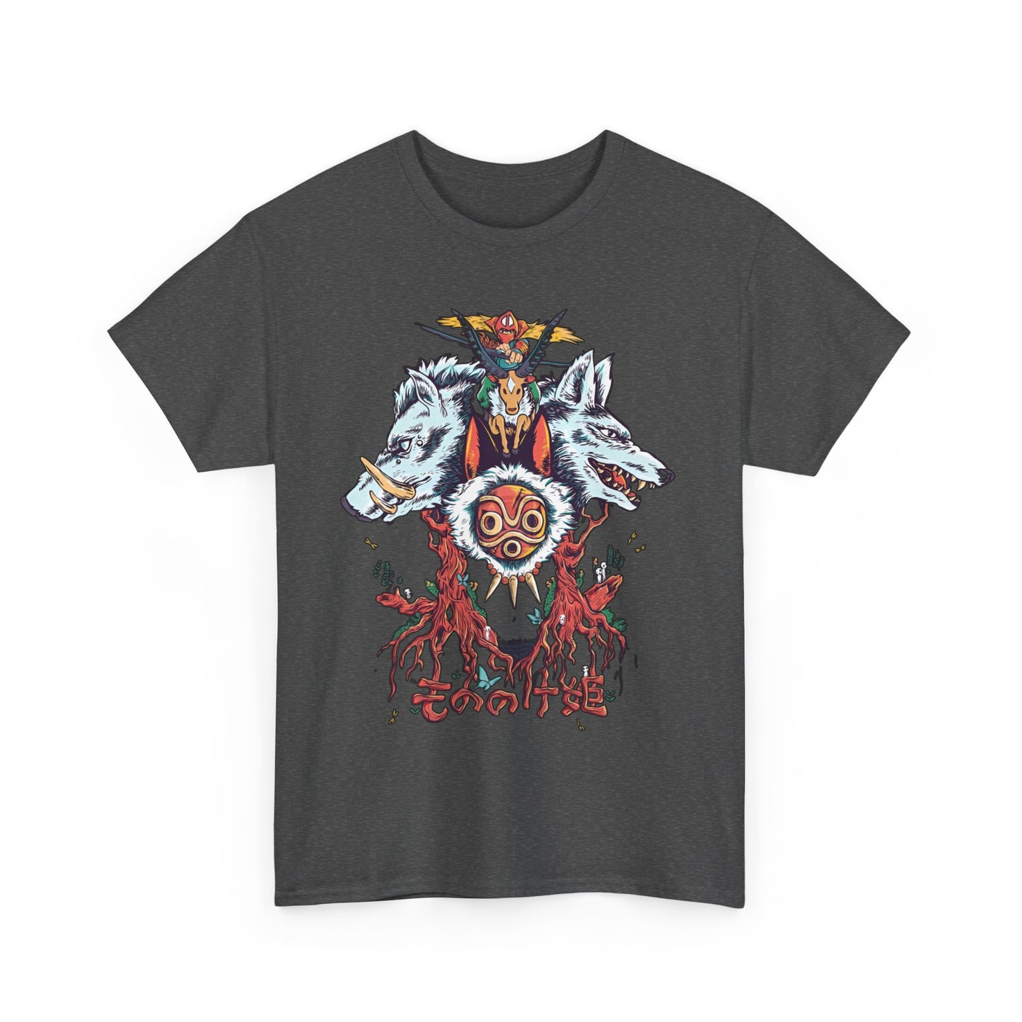 Mononoke Princess Shirt – Ghibli Cotton T-Shirt for Anime Lovers