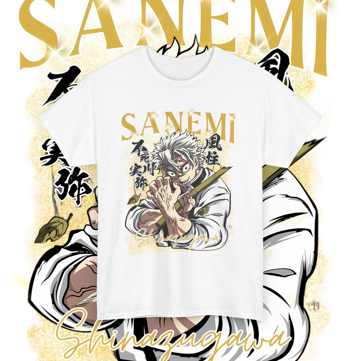 Sanemi Shinazugawa Hashira Cotton T-Shirt | Demon Slayer Anime Tee