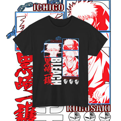 Bleach Ichigo Kurosaki 100% Cotton Anime T-Shirt