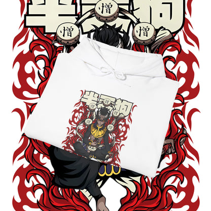 Hantengu Demon Slayer Moon Hoodie | 100% Cotton Anime Streetwear