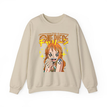 Nami One Piece Sweatshirt – 100% Cotton Anime Pullover for Straw Hat Fans
