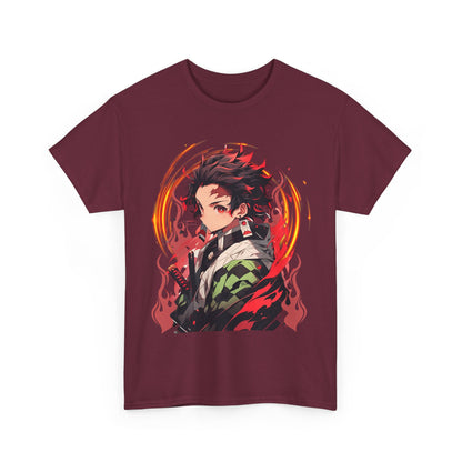 Tanjiro Kamado Demon Slayer T-Shirt – 100% Cotton Anime Tee for Kimetsu no Yaiba Fans